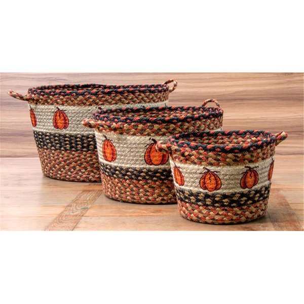 Earth Rugs 36-UBP222HPMD Medium Printed Utility Basket- Harvest Pumpkin 38-UBPMD222HP